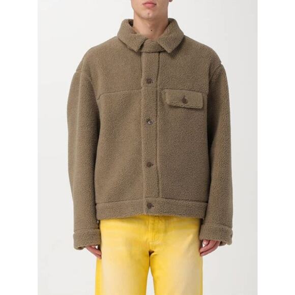 Burberry Other - $2,695 NWT Burberry Solid Brown Front Button Heavy Chore Jacket Size 2XL